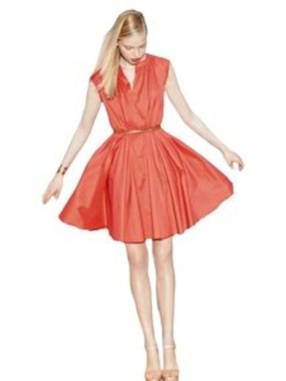 Suzi Chin for Maggy Boutique Coral Dress size 4